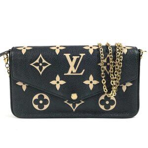 LOUIS VUITTON M82479 MonogramEmpreinte Pochette-Felicie Shoulder Bag Long Wallet